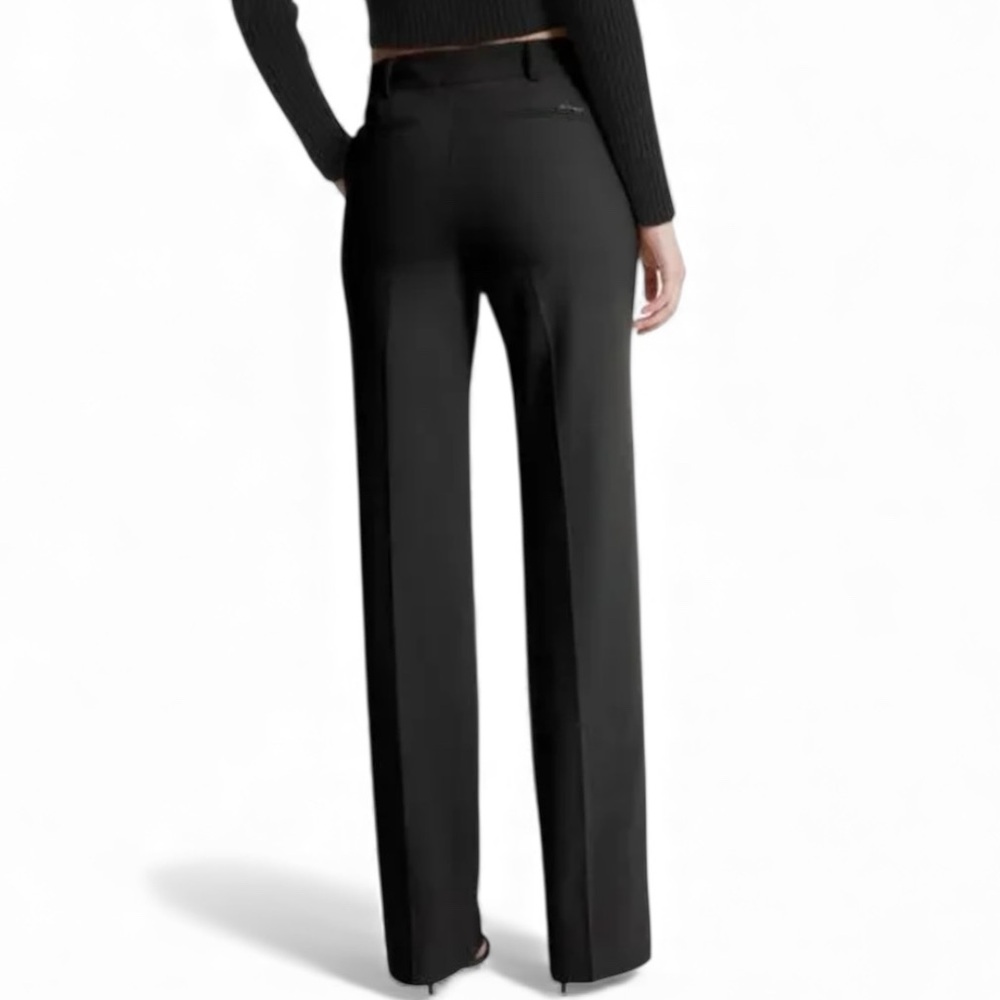 MICHAEL Michael Kors Straight Leg Trousers in Charcoal Gray Size 6